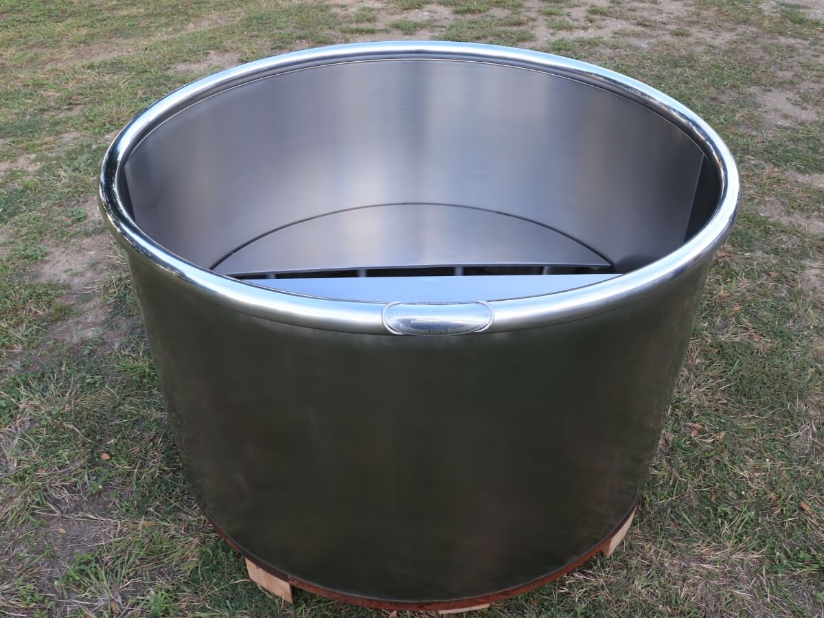 Nordic bath private use, Stainless steel Hot tub, installation bain nordique storvatt, installation bain nordique, installation spa, Vasca calda uso privato