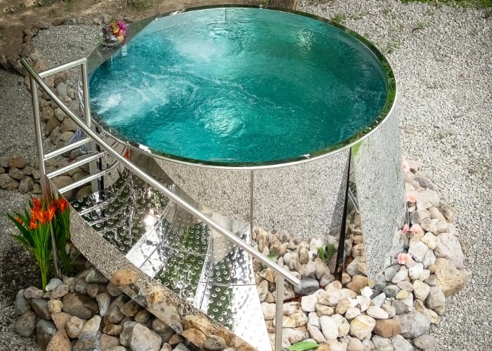 Bain Nordique en inox, Stainless Steel Hot Tub
